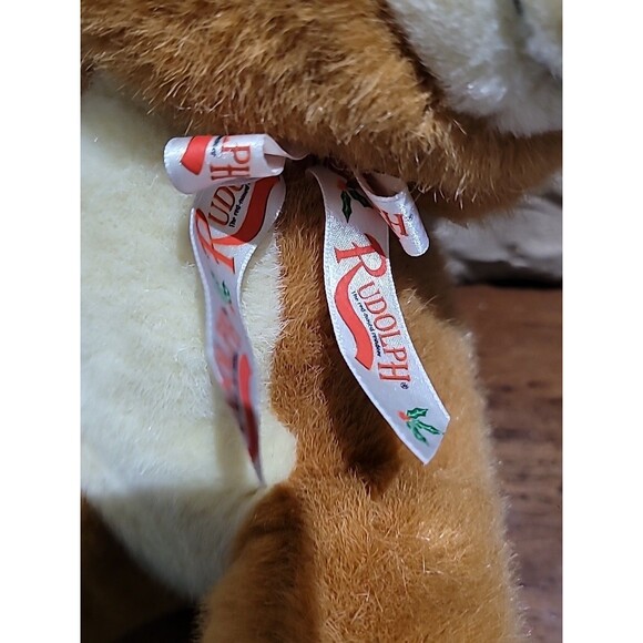 Vintage 1999 MUSICAL RUDOLPH THE RED-NOSED REINDEER 14" Plush Stuffed Animal Wor - Picture 5 of 16